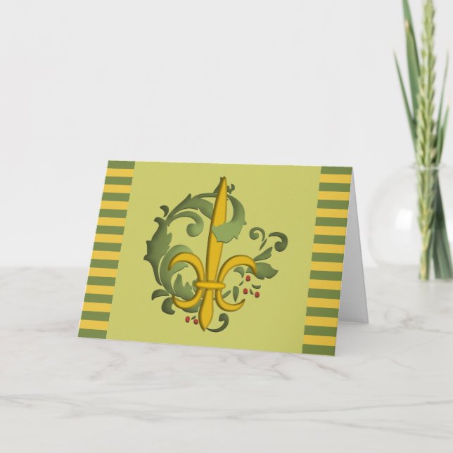 Flor de lis de la voluta del navidad (Anverso)