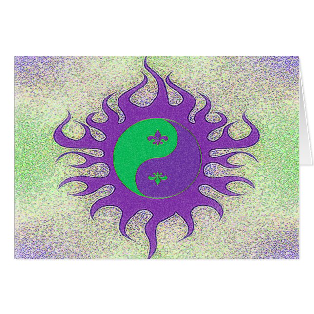 Flor de lis de Yin Yang (Anverso (Horizontal))