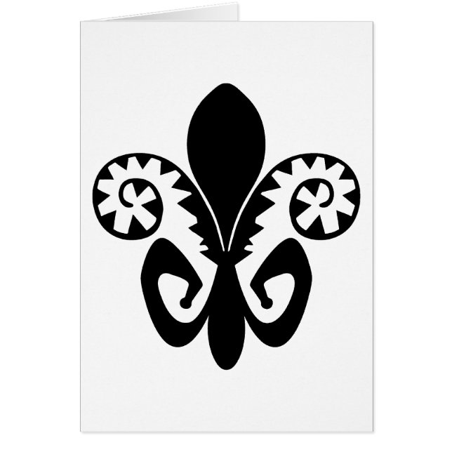 Flor de lis del jazz (negro) (Frente)