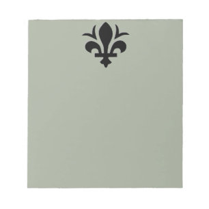 Flor de lis en el cuaderno de notas