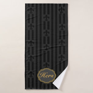 Flor de lis negra del terciopelo
