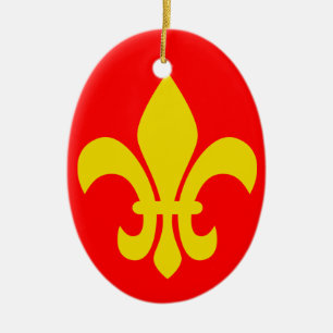 Flor de lis * ornamento del navidad de Francia