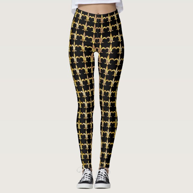Flor de Lis Pop Fashion Leggings (Anverso)
