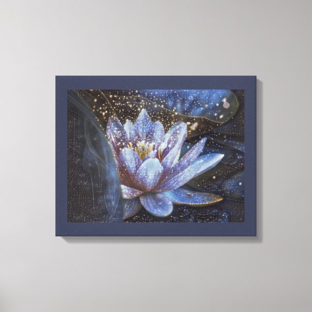 Flor de lona grande Pared arte decoración brillant (Anverso)