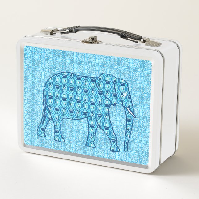flor de loto elefante - turquesa (Anverso)