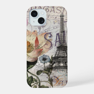 flor de loto femenina torre eiffel vintage paris