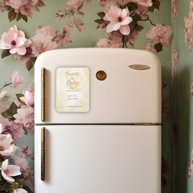 Flor de Magnolia Etérea, Imán para Guardar la Fech (Subido por el creador)