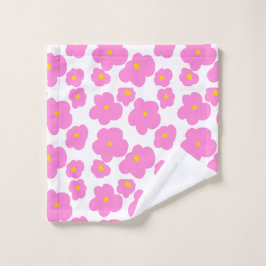 Flor de margarita amarilla rosa patrón moderno ele