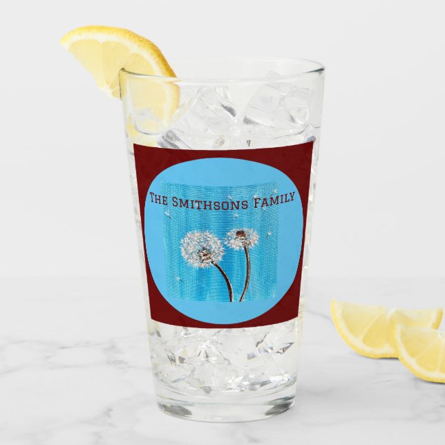 Flor de margarita blanca y roja oscura personaliza (Anverso (hielo))