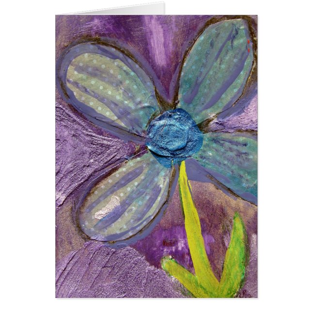 Flor de medios mixtos (Frente)