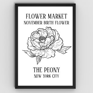 Flor de mercado de flores Nacimiento NOVEMBER Arte