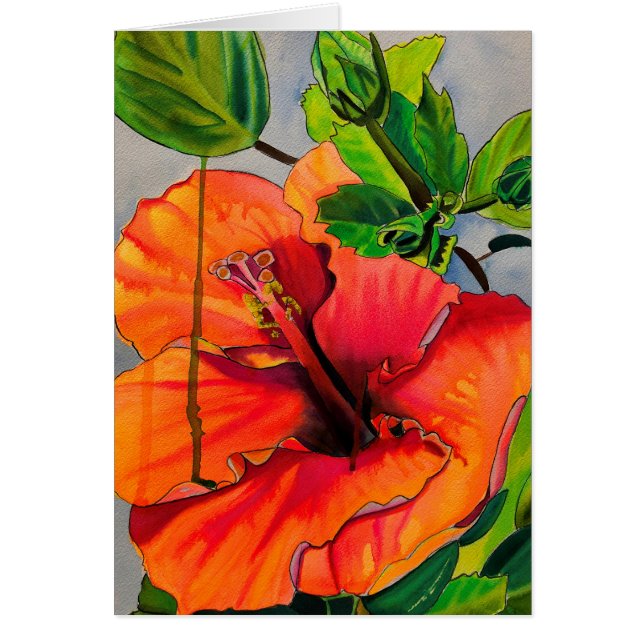 Flor de Neon Hibiscus tropical (Frente)