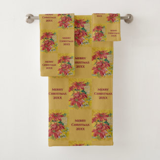 Flor de Nochebuena Dorada | Navidad Personalizada