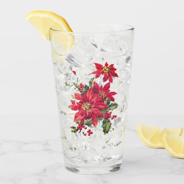 Flor de Nochebuena Feliz Navidad (Anverso (hielo))