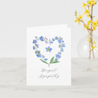 Flor de nomeolvides tarjeta de amor y simpatía