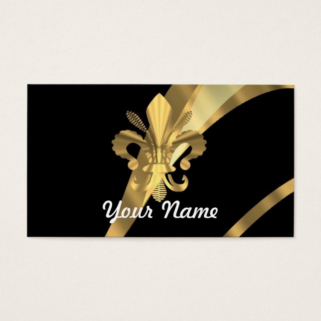 Flor de oro y negro de lys (Frente)