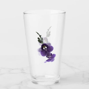 Flor de orquídea morada, Copa de vidrio