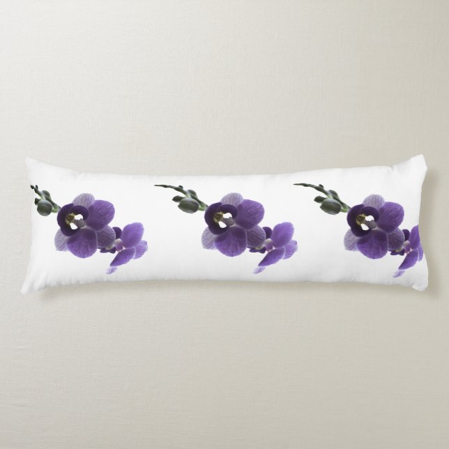 Flor de orquídea púrpura, almohada corporal (Anverso)