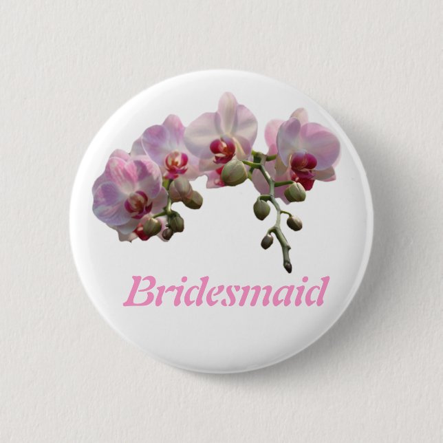 flor de orquídea rosa botón boda brideamaid (Anverso)