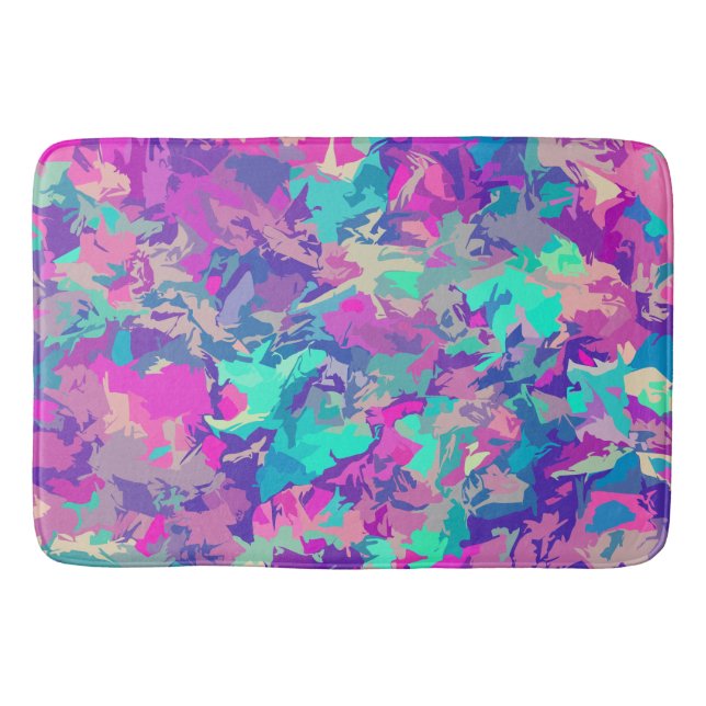 Flor de papel | alfombra de baño (Anverso)