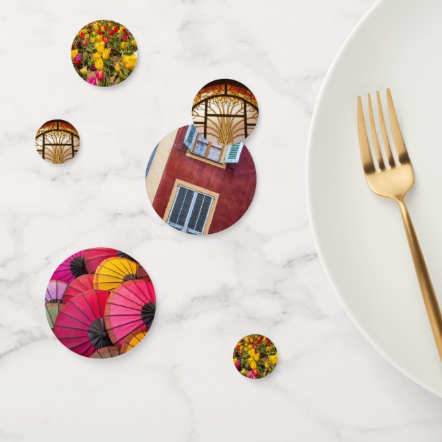 Flor de paraguas ecléctica Mesa Confetti (Grupo)