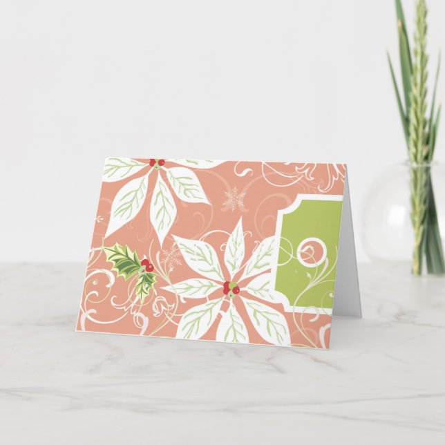 Flor de pascua | Tarjetas de felicitación para fes (Anverso)