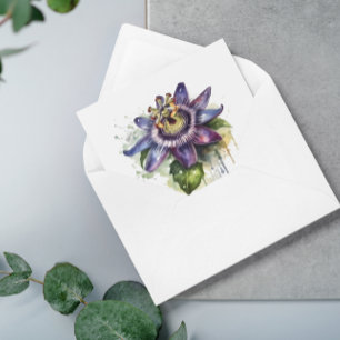 Flor de pasión púrpura apasionada