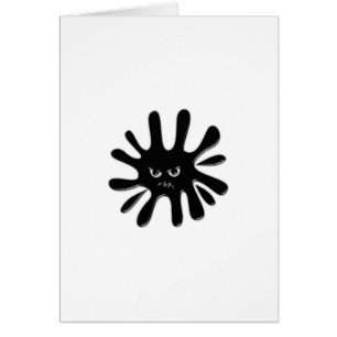 Flor de pintura negra furiosa
