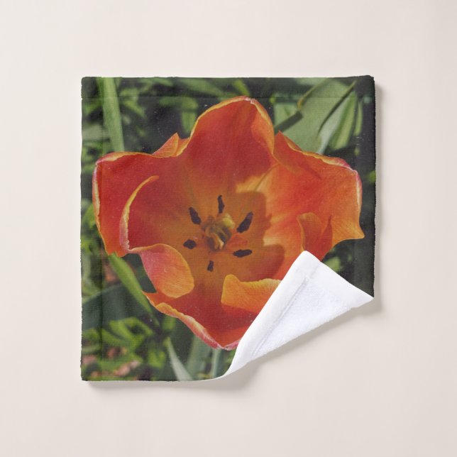 flor de primavera roja (Toallita)