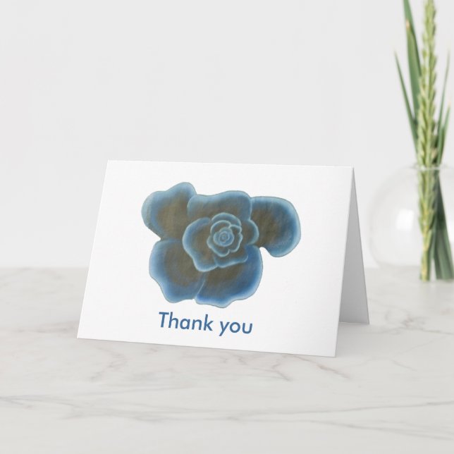 Flor de Rosa Azul, Tarjetas de agradecimiento de b (Anverso)