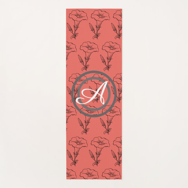 FLOR DE SEMILLA FELIZ YOGA MAT CON MONOGRAMA (Anverso)