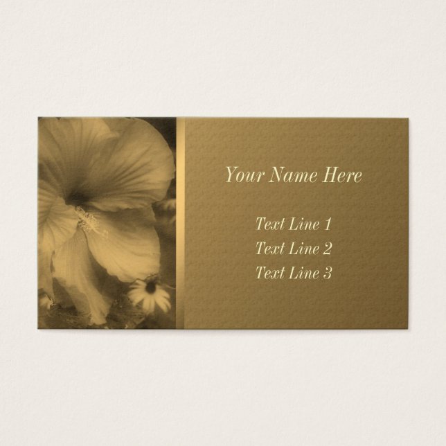 Flor de Sepia de edad hibiscus (Frente)