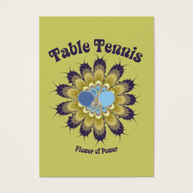 Flor de tenis de mesa (Frente)