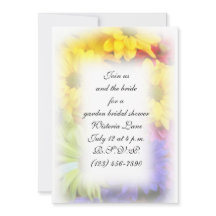 Flor de verano 5x7 con invitación de sobres