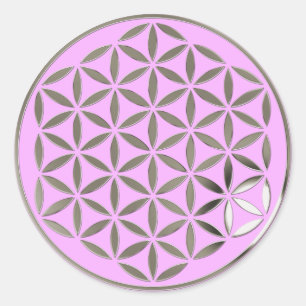Flor De Vida 1 - Sello Plateado   rayo