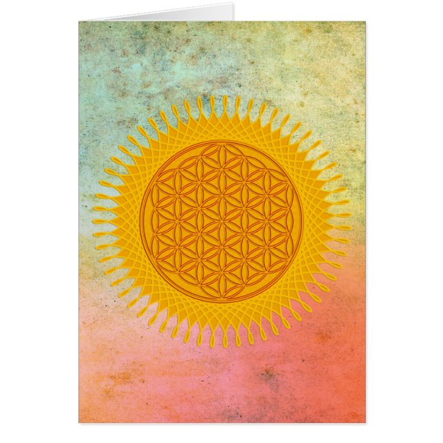 Flor de vida - amarillo soleado (Frente)