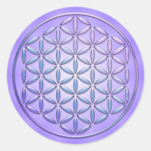 Flor de vida / Blume des Lebens - sello violeta