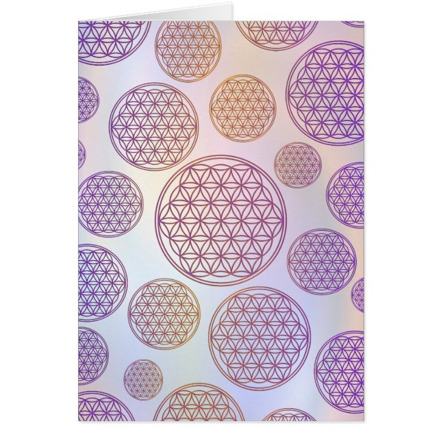 Flor de vida / Blume des Lebens - Violeta patrón (Frente)