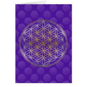 Flor de vida / Blume des Lebens - Violeta patrón