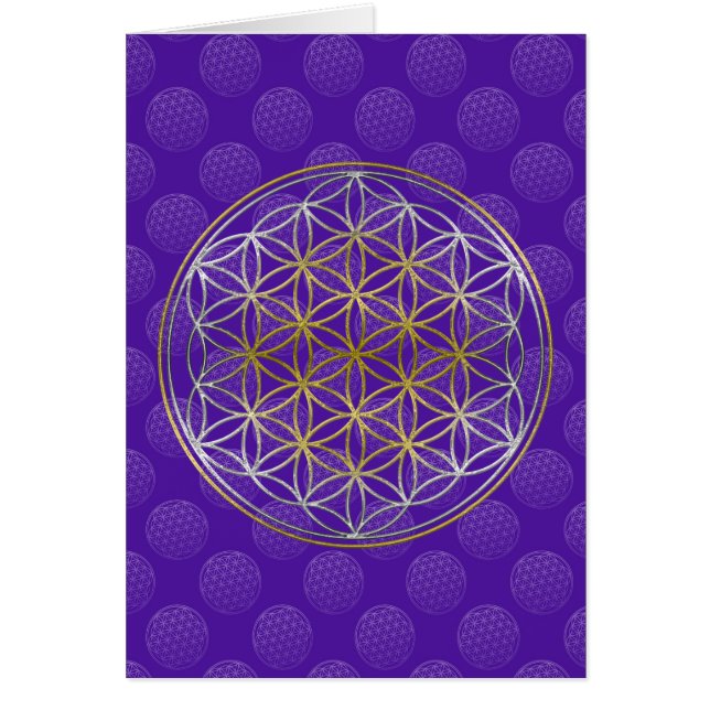 Flor de vida / Blume des Lebens - Violeta patrón (Frente)