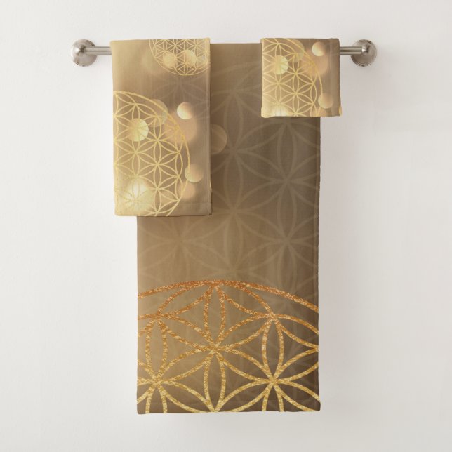 Flor de vida chispa de oro (In situ)