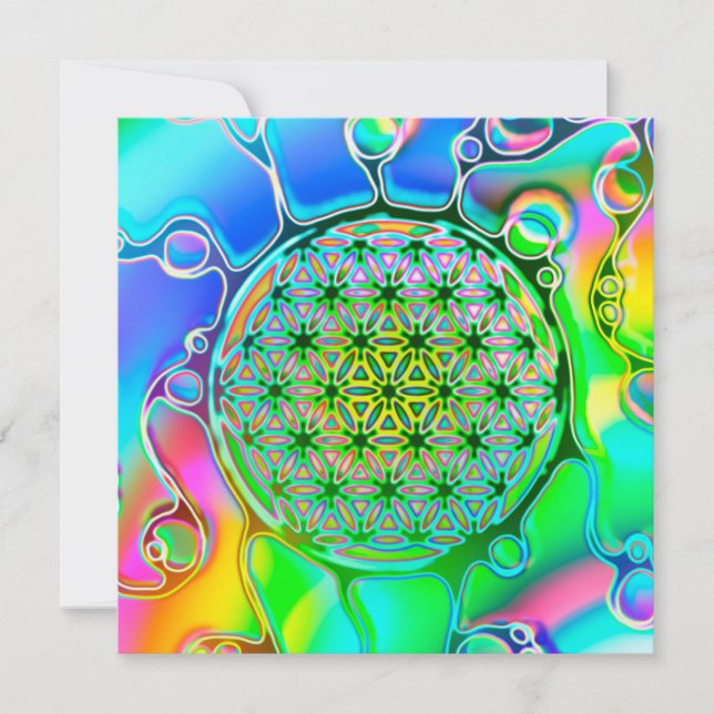 Flor De Vida - Formas Coloridas 1 (Anverso)