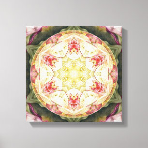 Flor de vida Mandala 6 impresión de lienzo envuelt