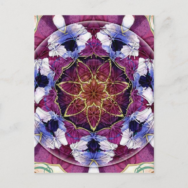 Flor de vida Mandala 8 tarjetas (Anverso)