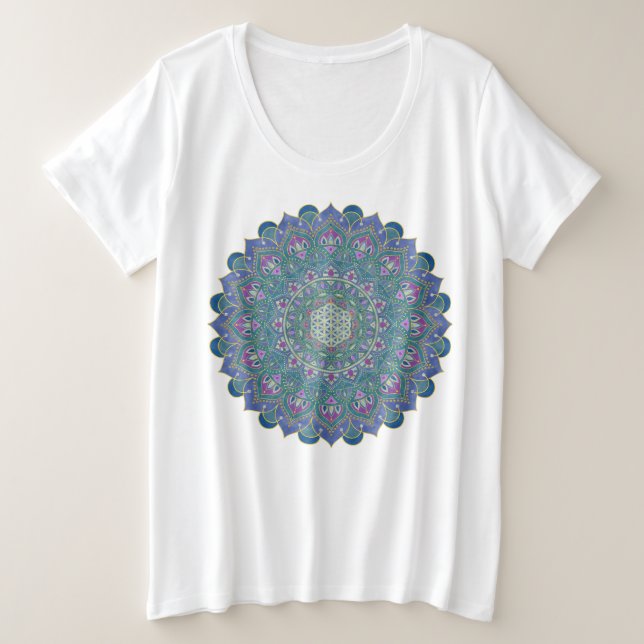 Flor De Vida - Mandala Estilo India 1 (Anverso del diseño)