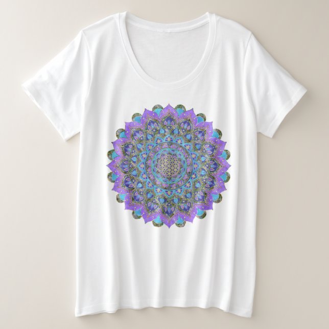 Flor De Vida - Mandala Estilo India 2 (Anverso del diseño)