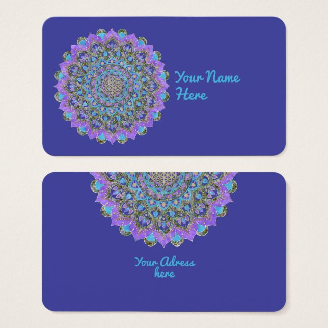 Flor De Vida - Mandala Estilo India 2 (Anverso y reverso)