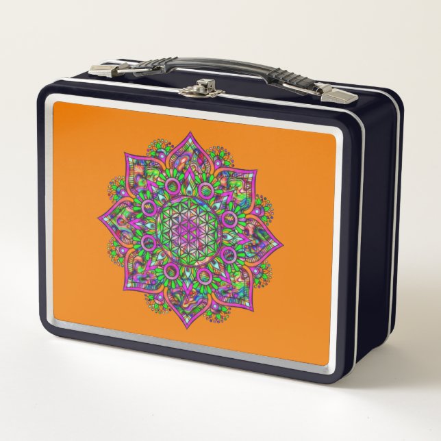 Flor de vida - Mandala india 1 (Anverso)