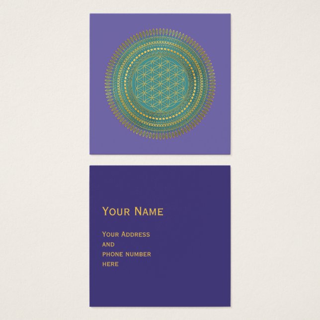 Flor De Vida - Mandala Indígena 1 (Anverso y reverso)