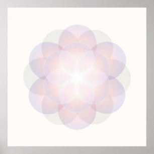 Flor de vida Mandala Meditación de arte